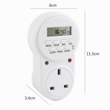 UK Plug Power Socket Timer Switch Energy Saving Adjustable Smart Power Socket Plug