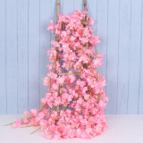 2021Simulated cherry vine winding air conditioning pipe vine flower tree artificial plastic artificial flower