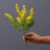 Simulated small bunch of Acacia indoor home flower arrangement ornaments Hotel table bottle flowers