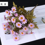 Autumn is a simulated 9-head bundle of chrysanthemums Nordic style pastoral wild chrysanthemum home decoration flower