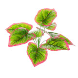 2021Round pineapple bundle potted Nordic style home decoration 9 simulated green plantain leaves