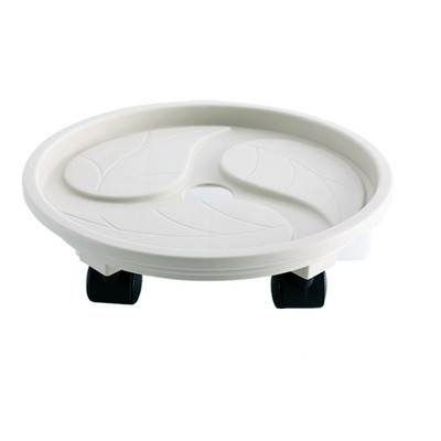 Round Garden Accessories Flower Pot Holder And Flower Pot Tray With Plastic Base Flower Pot