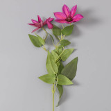 2021Home wedding silk flower plastic decorative flower simulation 3 wire lotus