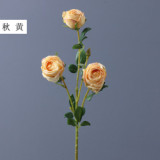 Artificial flower wedding decoration simulation flower home decoration retro rose bouquet