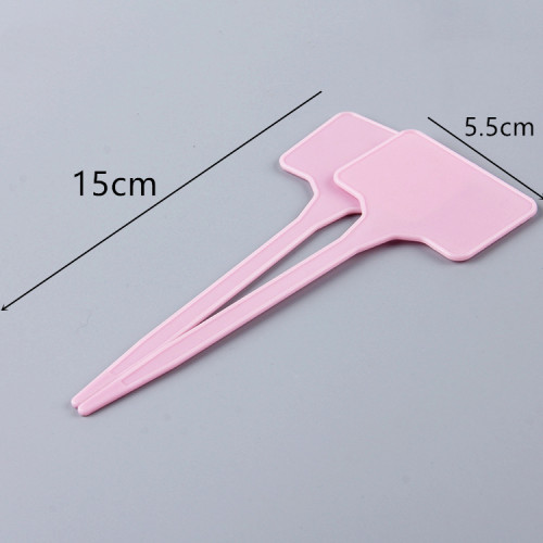 Wholesale White/Pink T-Shaped Private Label Plastic Garden Plant Identification Label Indoor Outdoor Plastic Plant Labels