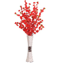 2021Simulated peach blossom branch wedding decoration flower simulated plant outdoor garden landscaping