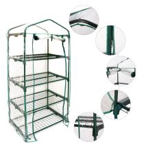 Hot Selling Fourth Floor Nursery Plant Stand Frame For Flowers Flower Stands With PVC Clear Cover Without Bottom Pulley