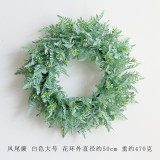 2021Simulation wreath of Eucalyptus stars grass ring door decoration wall decoration wedding