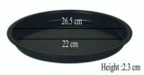 Black Thick Plastic Flowerpot Drip Tray Plant Pot Saucer Flowerpot Chassis Tray For Fleshiness Planter Garden Balcony