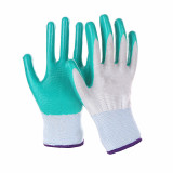 Fashionable Nylon Nitrile Gloves Wear-Resistant Non-Slip Dipped Gloves Construction Site Protective Work Supplies