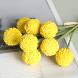 Plastic artificial flower home decoration flower arrangement material simulation 9 bunched ball chrysanthemum bouquetPlastic art
