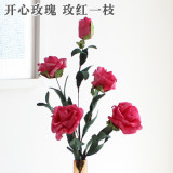 5 colors Optional PE foam flower garden simulation flowers 5 flowers wholesale roses