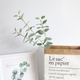 2021Imitation flower eucalyptus leaf silk flower green leaf green plant home decoration bottle flower