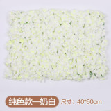 Wedding background flower wall imitation flower shop window decoration rose Hydrangea carpet silk artificial flower