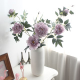 2021Simulation silk flower decoration wedding manufacturers wholesale 3 European peonies