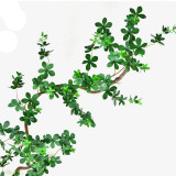 Rose artificial flower rattan decorative leaf ceiling plant green plant wall hanging simulation rattan strip sub standard leaf