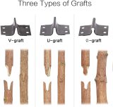 2In1 Grafting Tools Pruner Kit, V-Graft Omega-Graft and U-Graft, Fruit Tree Grafting Grafting Tapes With Knife Replacement B