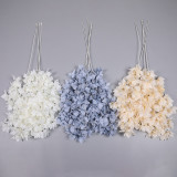2021 Wedding supplies road lead flower decoration art wedding hall soft ceiling fake flower silk flower triangle rose