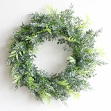 2021Simulation wreath of Eucalyptus stars grass ring door decoration wall decoration wedding