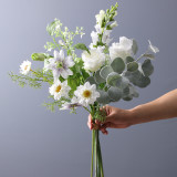 2021Artificial bouquet wedding photography bride holding flowers home living room dining table European simulation bouquet