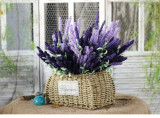 12 grain imitation Lavender Korean pastoral PE rubber artificial flower manufacturer wholesale
