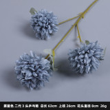 2021Wedding supplies road lead flower arrangement stage flower arrangement decoration ping Pong chrysanthemum simulation flowers