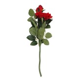 2021Living room table beautification decoration decorations cross border rose 2 head hand curling rose