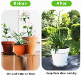 Clear Plant Saucers 18 Pack (6/8/10 Inch) Flower Pot Drip Trays Indoor Outdoor Plants Garden Saucers Plant Pot Saucer Tray