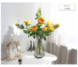 2021 manufacturer wholesale wedding home decoration bottle flower 2 simulated flower roses