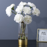 Mother's day holding a bouquet to give a teacher a gift a single moisturizing carnation artificial flower