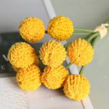 Plastic artificial flower home decoration flower arrangement material simulation 9 bunched ball chrysanthemum bouquetPlastic art