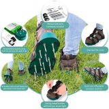 One Size Lawn Aerator Shoes 3 Adjustable Straps With Heavy Duty Metal Buckles Effectively Aerating Lawn Soil