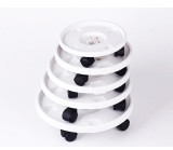 Plant Flower Pot Tray Stand Round Wheel Removable Resin Garden Plate Round Wheel Plant Stand