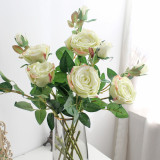 2021 manufacturer wholesale wedding home decoration bottle flower 2 simulated flower roses