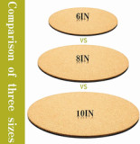 Factory Direct Sale Can Be Customized Cork Flower Pot Mat Home Cork + Plastic Plant Saucer