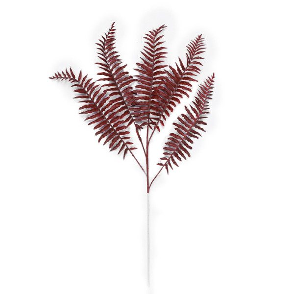 2021Fern grass green plant wedding hall decoration home wholesale simulation Flower 5 fork Persian leaf