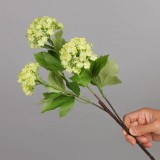 Plastic flower home decoration flower simulation single branch 3 fork snowball flower
