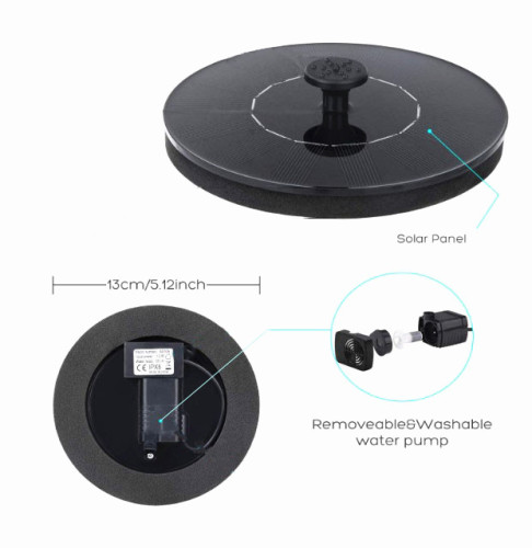 High Quality Ground Solar Fountain Pump Decoration Solar Fountains Water Garden Solar Power Water Fountain Pump