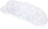 8 Inch Clear Plastic Plant Saucers Set of 5 Durable Drip Tray for Garden and Indoor Decoration