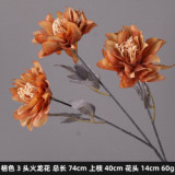 Artificial flower hotel home wedding hall decoration Road Guide flower arrangement home decoration simulation fire dragon flower