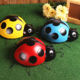 Colorful Multi-sizes Metal Ladybug Garden Decor Wall Metal Art Decoration Hanging Animals Ladybird Metal Art Wall Decor Hanging