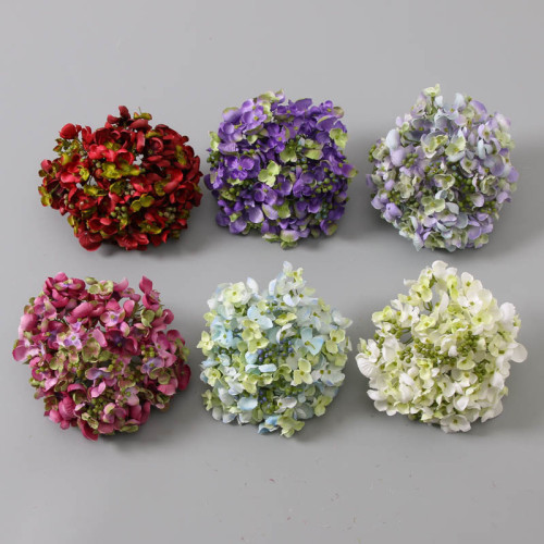 2021Wedding flower wall DIY decorative flower simulation hydrangea head
