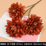 Wedding hall road guide decorative flower home beauty Chen fake flower table tennis chrysanthemum simulation Melaleuca lotus