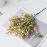 Wedding simulation bouquet artificial artificial flower cross border plant silk flower decoration window seahorse grass