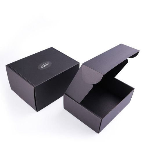 Black shoe bag perfume gift box set clothing packaging box customizable shipping box
