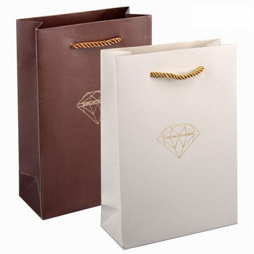 Wholesales Custom Logo Printed Cheap Recycled  Packaging Shopping  Paper Bag With Handle