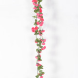 2021 manufacturer wholesale wall flower wedding decoration green leaf artificial rose vine