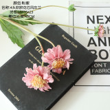 2021Manufacturer wholesale simulation flower rose export orchid fleshy family decoration wedding 4 fork windmill orchid