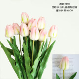 Pu tulip cross-border supply Amazon simulation flower manufacturer family decoration wedding hand held flowers