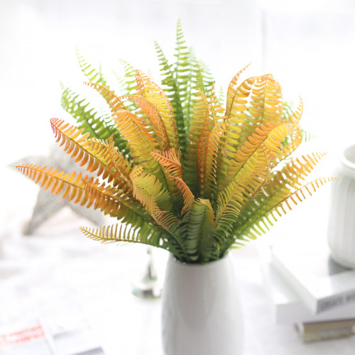 2021Artificial flower feel Persian grass simulated leaf micro landscape exit indoor green plant wall